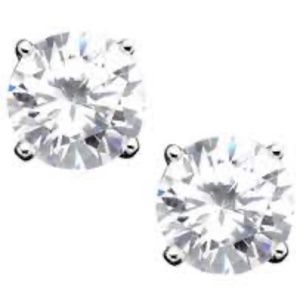 Giani Bernini 18k Gold over Sterling Silver Earrings, Cubic Zirconia-4 ct. t.w.